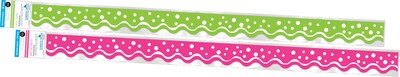 Barker Creek Double-Sided Scalloped Border Set, 36" x 2.25", Spring, 2 designs, 26/Set (4024)