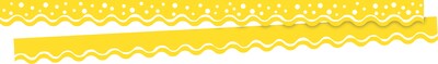 Barker Creek Double-Sided Scalloped Border Set, 36" x 2.25", Summer, 2 designs, 26/Set (4025)