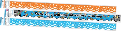Barker Creek Double-Sided Scalloped Border Set, 36" x 2.25", Learning Adventure, 3 designs, 39/Set (4030)