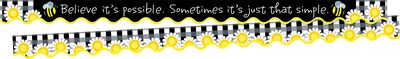 Barker Creek Double-Sided Scalloped Border Set, 36 x 2.25, Believe its Possible, 3 designs, 39/Se