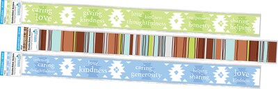 Barker Creek Double-Sided Border Set, 35" x 3", Thoughtful & Kind, 3 designs, 36/Set (4037)