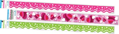 Barker Creek Double-Sided Border Set, Clover & Hearts, 3 designs, 38/Set (4038)