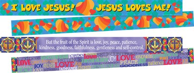Barker Creek Spiritual Double-Sided 35 x 3 Border, 24/Set (4041)