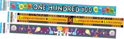 Barker Creek Double-Sided Border Set, 35" x 3", Learning, 3 designs, 36/Set (4046)