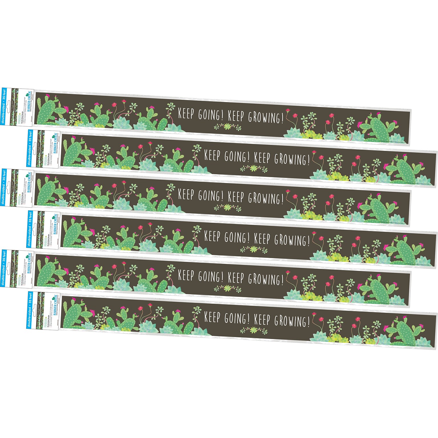 Barker Creek Double-Sided Border, 35 x 3, Prickles, 72/Pack (4052)