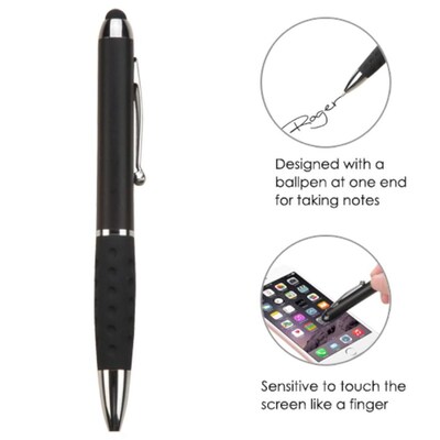 Insten Black Stylus Touch Screen Pen-74 (with Ballpoint Pen) For iPad iPhone 6/6S+ Nexus 6X 5 HTC LG Nokia Tablet Cell (2185234)