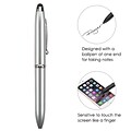 Insten Silver Stylus Touch Pen-73 (with Ballpoint Pen) For Galaxy S6 /Edge + Note Tab 2 3 4 iPad Pro Air Mini iPhone