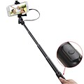 Insten Black Handheld Wired Selfie Stick Tripod Monopod For Android IOS Smartphone Galaxy S6 S6 Edge iPhone 6 6+ Cell