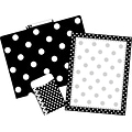 Barker Creek Black & White Dot On-Trend Organizer Set, 92/Set (4085)