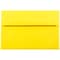 JAM Paper A10 Colored Invitation Envelopes, 6 x 9.5, Yellow Recycled, 25/Pack (28038)