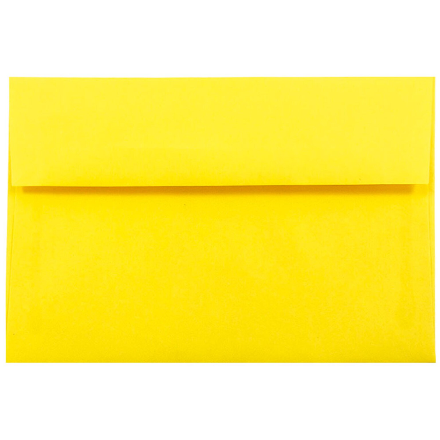 JAM Paper A10 Colored Invitation Envelopes, 6 x 9.5, Yellow Recycled, 50/Pack (28038I)