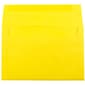 JAM Paper® A10 Colored Invitation Envelopes, 6 x 9.5, Yellow Recycled, Bulk 1000/Carton (28038B)