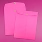 JAM Paper Open End Clasp #13 Catalog Envelope, 10" x 13", Fuchsia Pink, 100/Box (900909026)