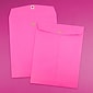 JAM Paper 10" x 13" Open End Catalog Colored Envelopes with Clasp Closure, Ultra Fuchsia Pink, 10/Pack (900909026B)