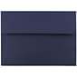 JAM Paper A7 Invitation Envelopes, 5.25 x 7.25, Navy Blue, 50/Pack (LEBA717I)
