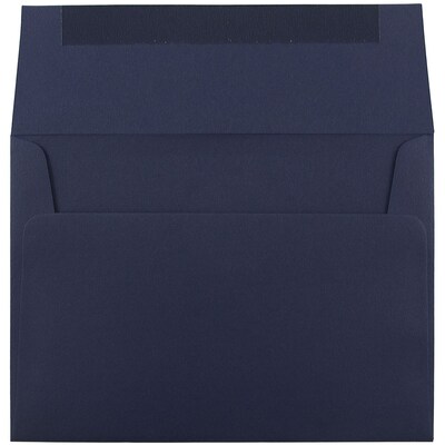 JAM Paper® A7 Invitation Envelopes, 5.25 x 7.25, Navy Blue, Bulk 1000/Carton (LEBA717B)