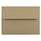 JAM Paper A6 Invitation Envelopes, 4.75 x 6.5, Brown Kraft Paper Bag, 25/Pack (LEKR650)