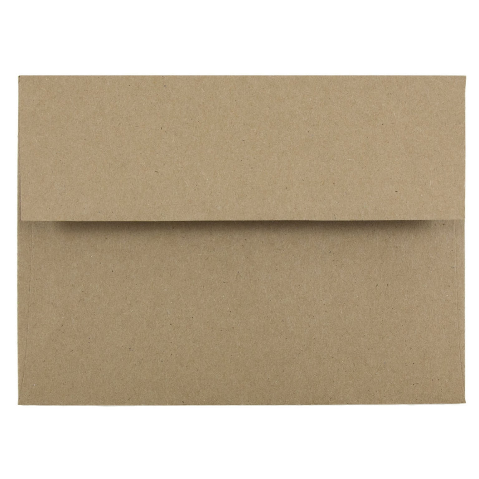 JAM Paper A6 Invitation Envelopes, 4.75 x 6.5, Brown Kraft Paper Bag, 50/Pack (LEKR650I)