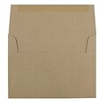 JAM Paper A6 Invitation Envelopes, 4.75 x 6.5, Brown Kraft Paper Bag, 50/Pack (LEKR650I)