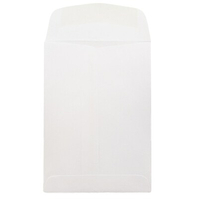 JAM Paper Open End Envelope, 5 1/2" x 7 1/2", White, 1000/Carton (4100B)