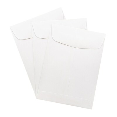 JAM Paper Open End Envelope, 5 1/2" x 7 1/2", White, 1000/Carton (4100B)