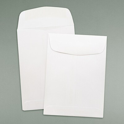 JAM Paper Open End Envelope, 5 1/2" x 7 1/2", White, 1000/Carton (4100B)
