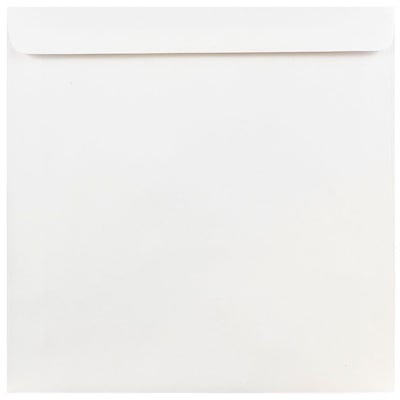 JAM Paper 9 x 9 Square Invitation Envelopes, White, 25/Pack (4232)