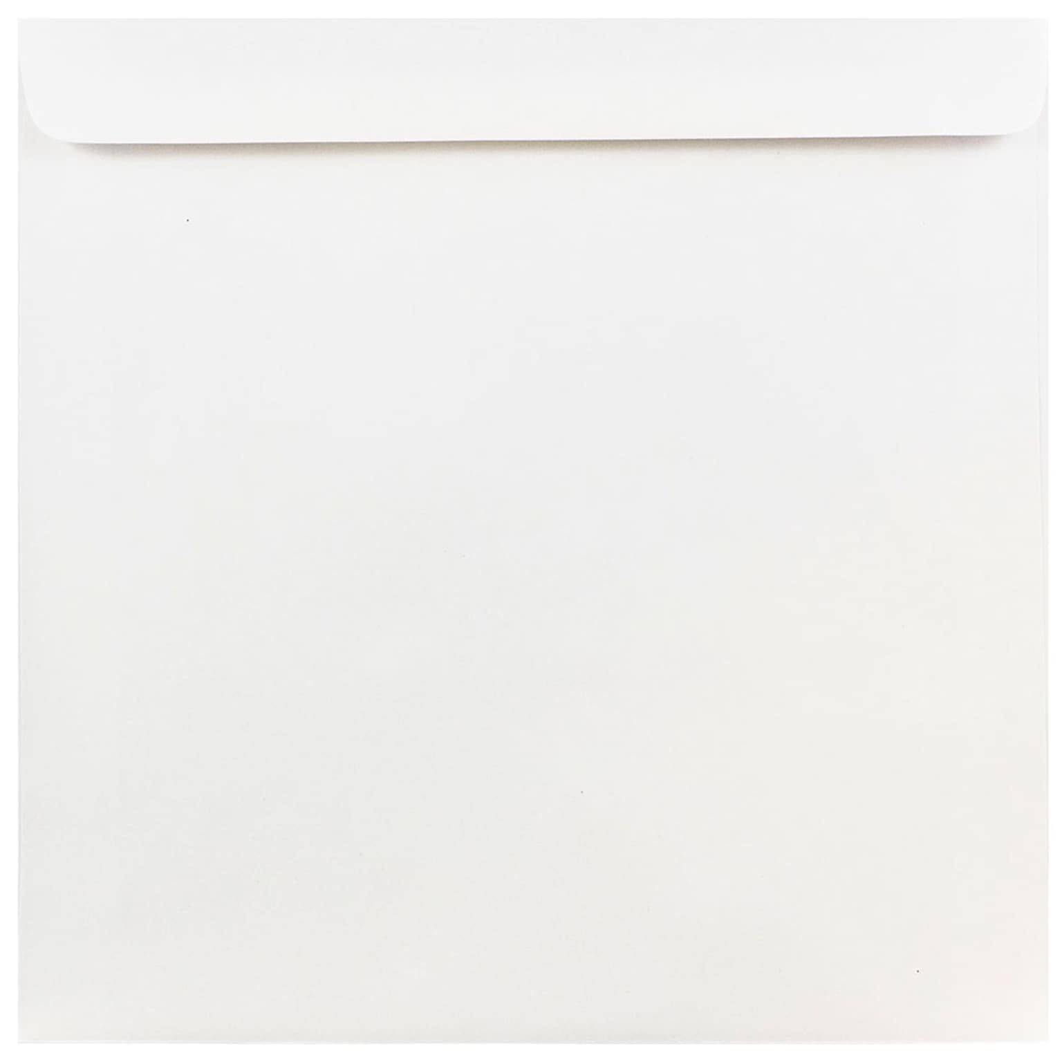 JAM Paper 9 x 9 Square Invitation Envelopes, White, 100/Pack (4232B)