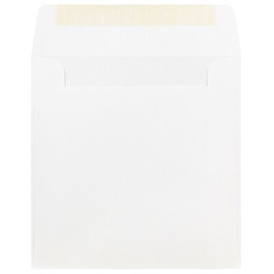 JAM Paper 9 x 9 Square Invitation Envelopes, White, Bulk 250/Box (4232H)