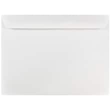 JAM Paper Booklet Envelope, 8 3/4 x 11 1/2, White, 50/Pack (12286H)