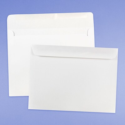 JAM Paper Booklet Envelope, 8 3/4" x 11 1/2", White, 50/Pack (12286H)