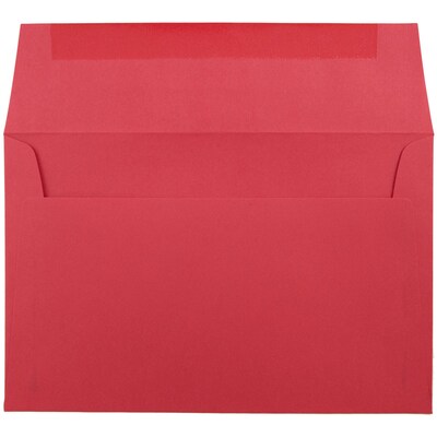 JAM Paper A9 Colored Invitation Envelopes, 5.75 x 8.75, Red Recycled, Bulk 250/Box (14257H)