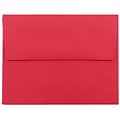 JAM Paper® A2 Colored Invitation Envelopes, 4.375 x 5.75, Red Recycled, Bulk 1000/Carton (15845B)