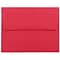 JAM Paper® A2 Colored Invitation Envelopes, 4.375 x 5.75, Red Recycled, 25/Pack (15845)