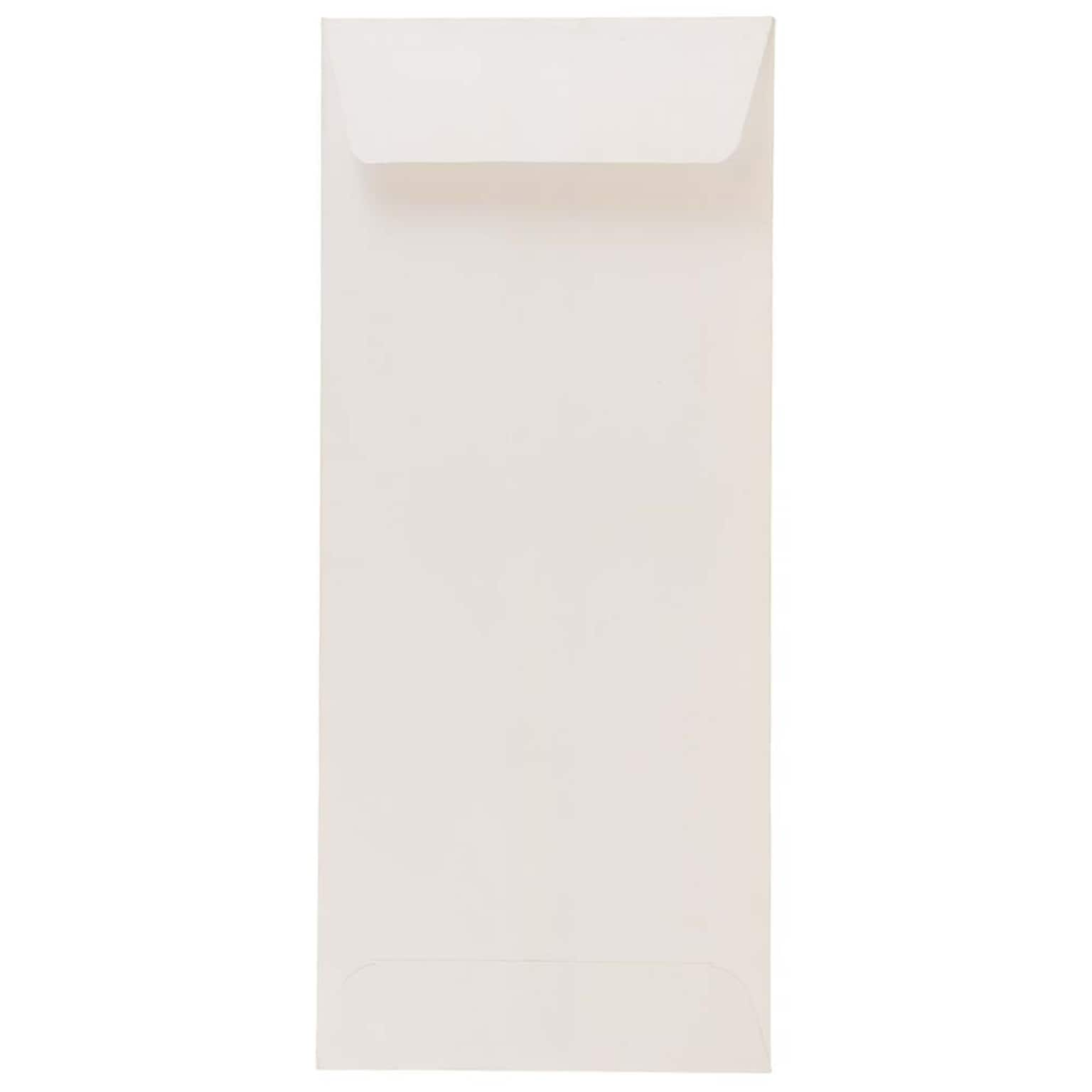 JAM Paper Open End #10 Currency Envelope, 4 1/8 x 9 1/2, White, 500/Pack (49856H)