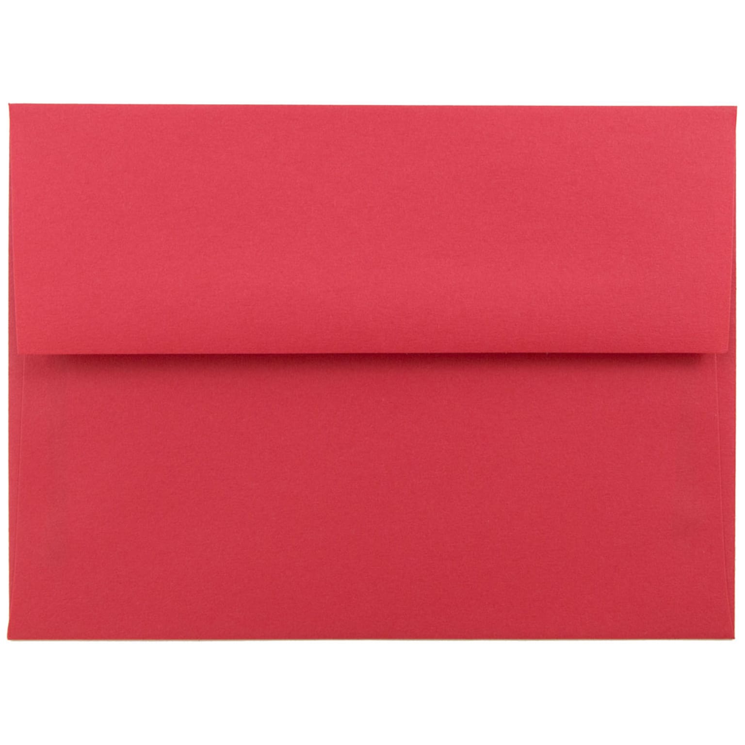 JAM Paper A6 Colored Invitation Envelopes, 4.75 x 6.5, Red Recycled, 25/Pack (67503)