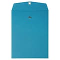 JAM Paper® 10 x 13 Open End Catalog Colored Envelopes with Clasp Closure, Blue Recycled, 25/Pack (87