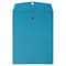 JAM Paper® 10 x 13 Open End Catalog Colored Envelopes with Clasp Closure, Blue Recycled, 100/Pack (8