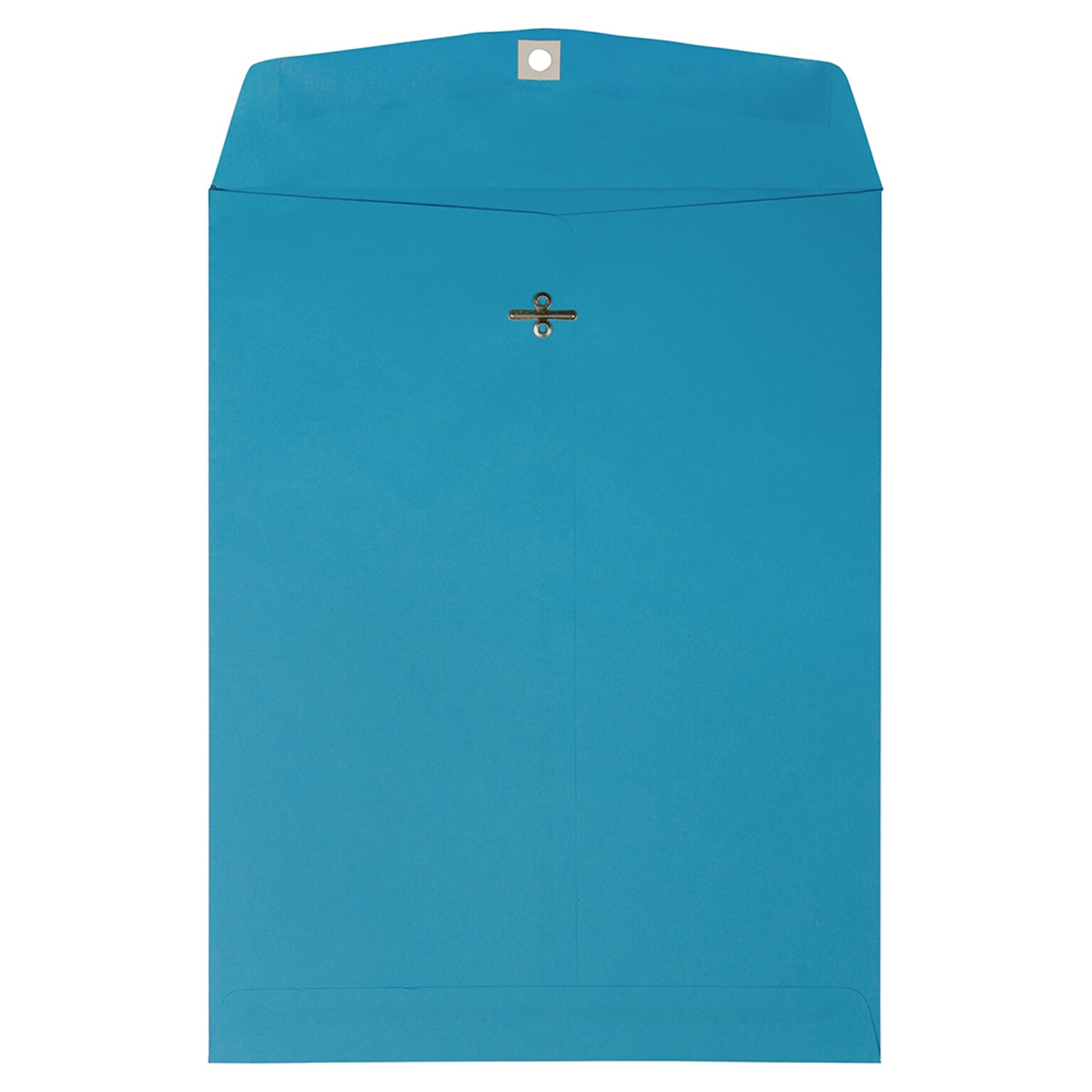 JAM Paper® 10 x 13 Open End Catalog Colored Envelopes with Clasp Closure, Blue Recycled, 100/Pack (87493)