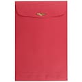 JAM Paper® 6 x 9 Open End Catalog Colored Envelopes with Clasp Closure, Red Recycled, 10/Pack (87881