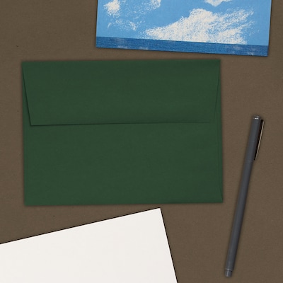 JAM Paper® A7 Invitation Envelopes, 5.25 x 7.25, Dark Green, 25/Pack (263917095)