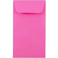 JAM Paper® #5.5 Coin Business Colored Envelopes, 3.125 x 5.5, Ultra Fuchsia Pink, Bulk 1000/Carton (356730545C)