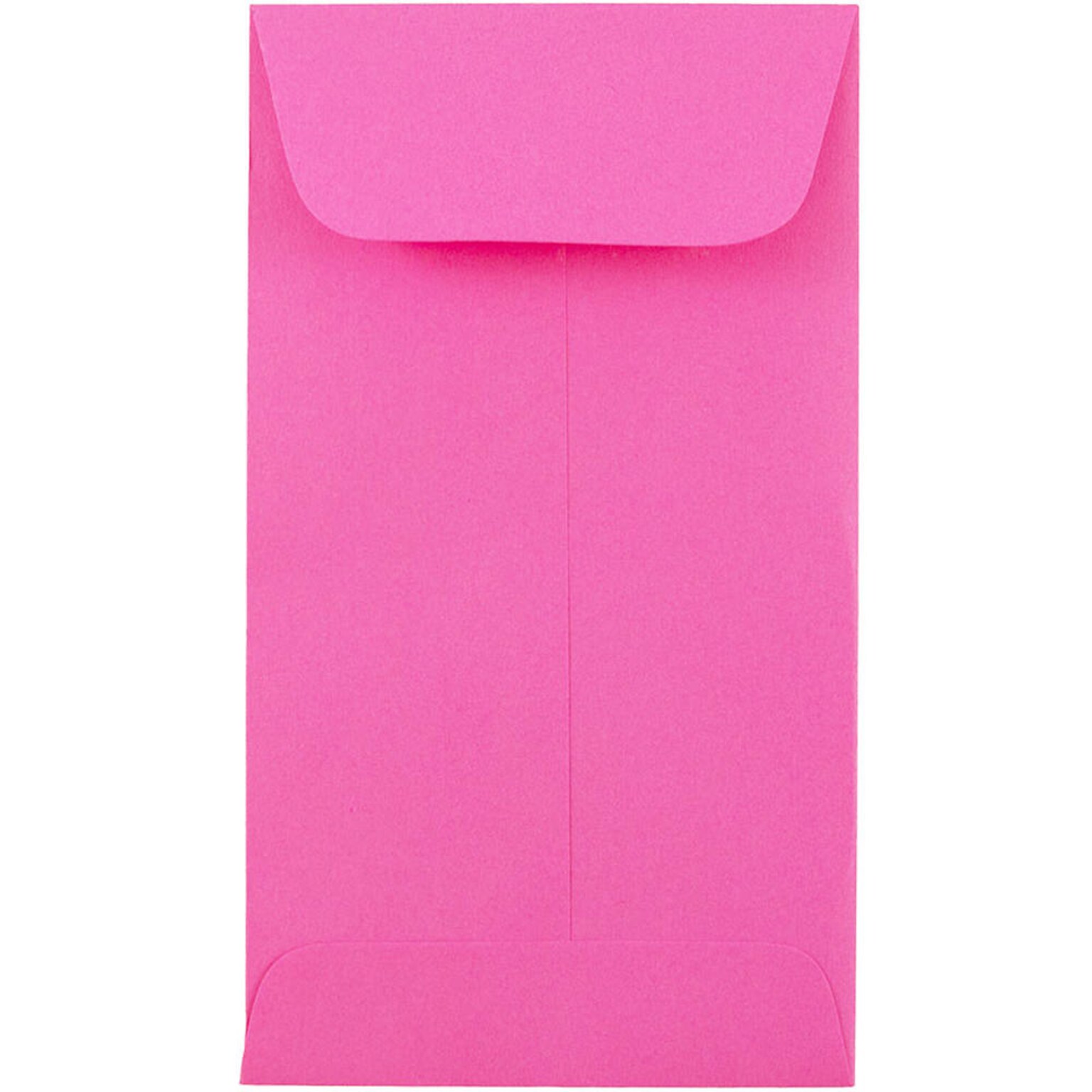 JAM Paper® #5.5 Coin Business Colored Envelopes, 3.125 x 5.5, Ultra Fuchsia Pink, 100/Pack (356730545B)
