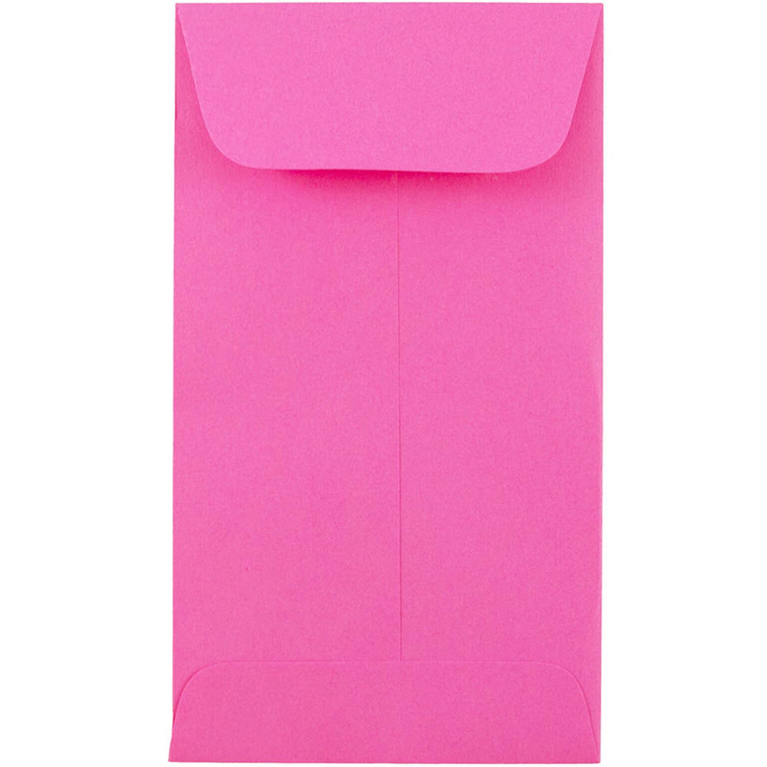 JAM Paper #5.5 Coin Business Colored Envelopes, 3.125 x 5.5, Ultra Fuchsia Pink, 50/Pack (356730545I)