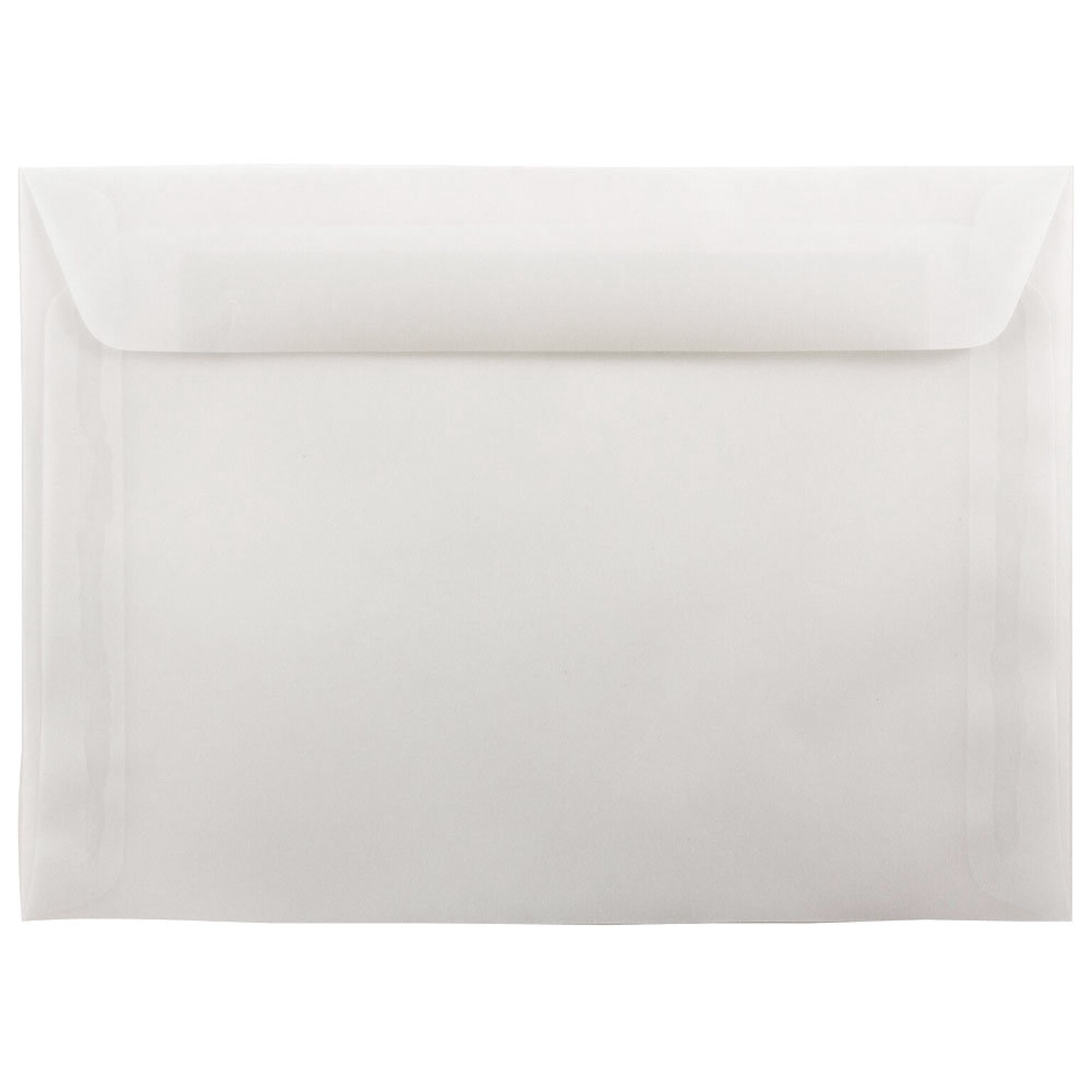 JAM Paper 7.5 x 10.5 Booklet Translucent Vellum Envelopes, Clear, 25/Pack (971830)