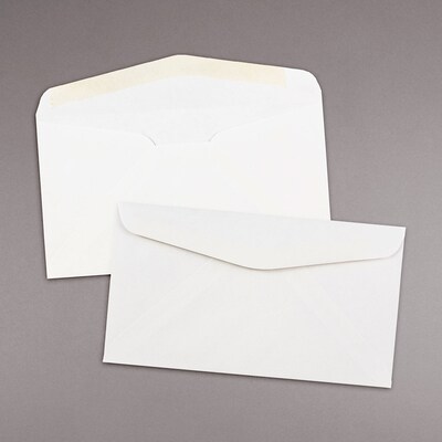 JAM Paper #6 3/4 Business Envelope, 3 5/8" x 6 1/2", White, 250/Box (1633983H)