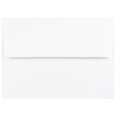 JAM Paper A7 Foil Lined Invitation Envelopes, 5.25 x 7.25, White with Gold Foil, 25/Pack (3243663)