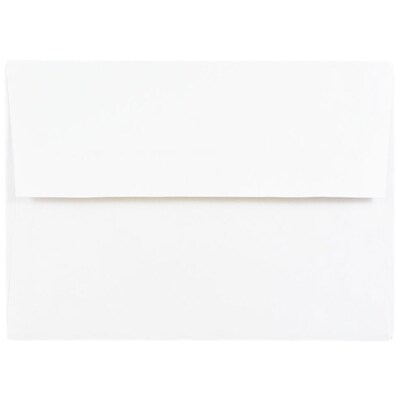 JAM Paper A7 Foil Lined Invitation Envelopes, 5.25 x 7.25, White with Gold Foil, 50/Pack (3243663I)