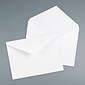 JAM Paper® 4Bar A1 Invitation Envelopes with V-Flap, 3.625 x 5.125, White, Bulk 250/Box (4023204h)