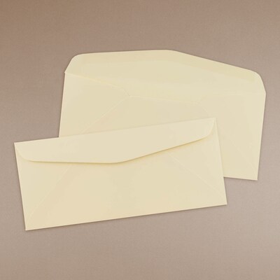 JAM Paper #10 Business Envelope, 4 1/8" x 9 1/2", Ivory, 1000/Pack (24311439)